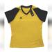 Adidas Shirts & Tops | Adidas Boy's Sports Yellow & Black T Shirt Size Large Short Sleeve V-Neck New | Color: Black/Yellow | Size: Lb