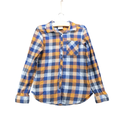 Columbia Shirts | Columbia Mens Flannel Button-Up Shirt Xs Long Sleeve Check Multi Chest Pocket | Color: Blue | Size: Xs