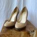 Coach Shoes | Coach Y2k Preloved Beige Stacked Stiletto Pumps Heels Size 8.5 | Color: Tan | Size: 8.5