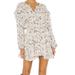 Free People Dresses | Free People Flower Fields Floral Long Sleeve Minidress, Size Medium - Ivory | Color: Blue/Cream | Size: M