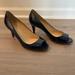 J. Crew Shoes | Brand New Never Worn J Crew Patent Leather Blue Peep Toe Heels! | Color: Blue | Size: 7.5