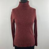 J. Crew Sweaters | J Crew Wool Blend Burgundy Red Turtleneck Pullover Long Sleeve Sweater Petite S | Color: Red | Size: Sp