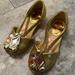 Disney Costumes | Disney Princess Belle Shoes | Color: Gold | Size: Size 10
