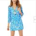 Lilly Pulitzer Dresses | Lilly Pulitzer Jade Dress, Size Small, Resort White Current Affairs | Color: Blue/White | Size: S