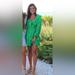Zara Dresses | Green Zara Romper | Color: Green | Size: Xs