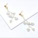 Anthropologie Jewelry | 2/$35 Gold Wire Wrapped Pearl Drop Earrings D33 | Color: Gold/White | Size: Os