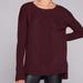 Athleta Sweaters | Athleta Merino Wool Long Sleeve Tunic Side Slit Sweater Top Burgundy Red - S | Color: Red | Size: S