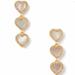 Kate Spade Jewelry | Kate Spade Take Heart Linear Earring | Color: Gold/White | Size: Os
