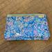 Lilly Pulitzer Bags | Lilly Pulitzer Clutch Or Cosmetic Pouch, Pencil Case, Nwt | Color: Blue | Size: Os