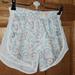 Nike Shorts | New Never Worn Nike Dri-Fit White Floral Running Swim Shorts Womens Drawstring | Color: Blue/White | Size: Xs