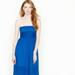 J. Crew Dresses | J Crew Special Occasion Blue Juliette Strapless Silk Chiffon Dress Size 12p Nwt | Color: Blue | Size: 12p