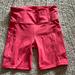 Athleta Shorts | Athleta 7” Biker Short. Size Small, Worn Once. | Color: Pink | Size: S