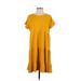 J.Crew Casual Dress - DropWaist: Yellow Solid Dresses - Women's Size X-Small