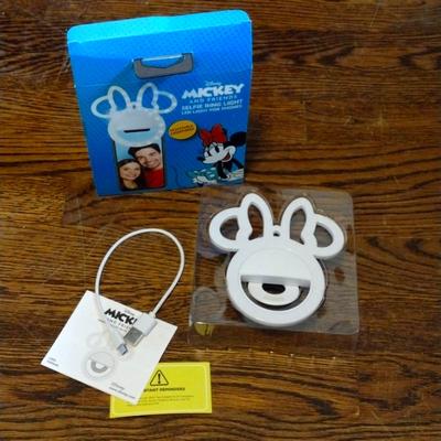 Disney Cameras, Photo & Video | Disney Minnie Mouse Clip On Selfie Ring Light For Phone | Color: Blue/White | Size: Os