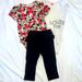 Disney Matching Sets | Disney Baby Girl Outfit Set | Color: Black/Red | Size: 12mb