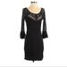 Free People Dresses | Free People Black Knit Bell Sleeve Dress Small | Color: Black | Size: S