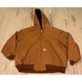 Carhartt Jackets & Coats | Carhartt Duck Active Fleece Line Chore Jacket J140-Brn Jacket 3xl Usa Union Made | Color: Brown | Size: 3xl