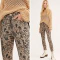 Free People Jeans | Free People Two Faced Snakeskin Printed Denim Skinny Jeans | Color: Black/Tan | Size: 26