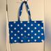 Kate Spade Bags | Kate Spade Cotton Blue And White Polka Dot Tote Bag | Color: Blue/White | Size: Os