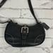 Coach Bags | Coach Leather Crossbody Bag Black Silver Zip Close Serial# F30-9354 Leather | Color: Black/Silver | Size: Os