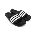 Adidas Shoes | Adidas Mens Black White Stripe Adilette Comfort Ultra Slide Sandals Sport Size 8 | Color: Black/White | Size: 8