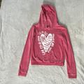 American Eagle Outfitters Tops | American Eagle Outfitters Hoodie Juniors Small Fall Cold Weather | Color: Pink/White | Size: Sj