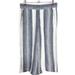 Anthropologie Pants & Jumpsuits | Anthropologie Cloth & Stone Linen Blend Cropped Pants Women’s Size S | Color: Gray/White | Size: S