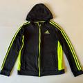 Adidas Shirts & Tops | Adidas Size Xl Black Green Yellow Jacket Full Zippered Hoodie | Color: Black/Yellow | Size: Xlb