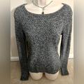 American Eagle Outfitters Sweaters | Ae American Eagle Super Cute Gray Marled Crewneck Sweater Zip Back Size S | Color: Gray | Size: S