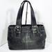 Coach Bags | Coach Large Black Leather Shoulder Bag | Color: Black | Size: Os