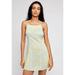 Free People Dresses | Free People Floral Mini Dress Women's Size M Sage Green Strappy Back | Color: Green | Size: M