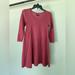 American Eagle Outfitters Dresses | American Eagle - Deep Red Sweater Dress With 3/4 Sleeves - Size S | Color: Red | Size: S