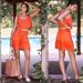 Anthropologie Dresses | Anthropologie Coverup Smocked Tank Top Waist Skirt Swimwear Set L Nwt | Color: Orange/Red | Size: L