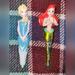 Disney Other | Ariel And Elsa Figurine Pens | Color: Black/Blue | Size: Osg