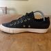 Converse Shoes | Converse Chuck Taylor All Star Ox Leather Black Gold Shoes Sneakers Womens 9 | Color: Black | Size: 9
