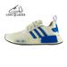 Adidas Shoes | Adidas Nmd_r1 White Halo Blue Sneakers (Women's Sizes) New Lifestyle Shoes | Color: Blue/White | Size: Various