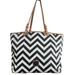 Dooney & Bourke Bags | Dooney & Bourke Chevron Tote Bag Black White | Color: Black/White | Size: Os