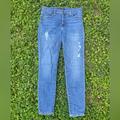 J. Crew Jeans | J.Crew Jeans, Size 29 Distressed High Rise Skinny Blue Denim Jeans 8 | Color: Blue | Size: 29