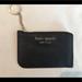 Kate Spade Bags | Kate Spade Medium L-Zip Card Id Holder Key Chain Black Leather Nwt | Color: Black | Size: Os