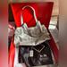 Coach Bags | Authentic Coach Silver Gray Leather Shoulder Bag | Color: Silver | Size: Os