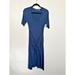 Athleta Dresses | Athleta Womens In A Twist T-Shirt Tie Dress Modal Blue Size Small Side Slits | Color: Blue | Size: S