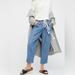 Free People Pants & Jumpsuits | Free People Cotton Linen Blend Slouchy Waist Tie Chambray Pants | Color: Blue/White | Size: S