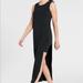 Athleta Dresses | Athleta Gaia Layered Black Maxi Dress Size Medium | Color: Black | Size: M