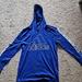 Adidas Shirts & Tops | Boy's Adidas Long Sleeved, Hooded Shirt | Color: Blue/White | Size: Lb
