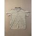 Adidas Shirts | Adidas Golf Polo Shirt Mens Size Xl Short Sleeve Gray Striped Polyester | Color: Gray | Size: Xl