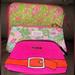 Lilly Pulitzer Bags | Bundle Of Lilly Pulitzer And Este Lauder Cosmetic Bags And Ipad. Case | Color: Pink | Size: Os