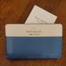 Kate Spade Bags | Kate Spade Leather Niagra Blue Medium Bifold Wallet New With Tags | Color: Blue/White | Size: Os