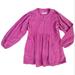 Free People Dresses | Free People Corduroy Long Sleeve Mini Dress Pockets Fuchsia Pink S M L | Color: Pink | Size: S