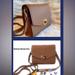 Michael Kors Bags | Michael Kors Cassie Leather Carmel Crossbody Shoulder Bag | Color: Brown/Gold | Size: 7”W X 5.5” H X 2”D