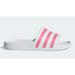 Adidas Shoes | New Women Adidas Adilette Rose White Aqua Slide Swim Sandal Shoe Size 9 M 42 | Color: White | Size: 9